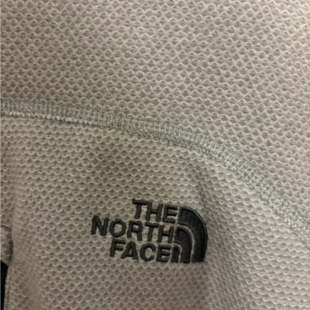 The north face white gray texture cap rock fleece size XL